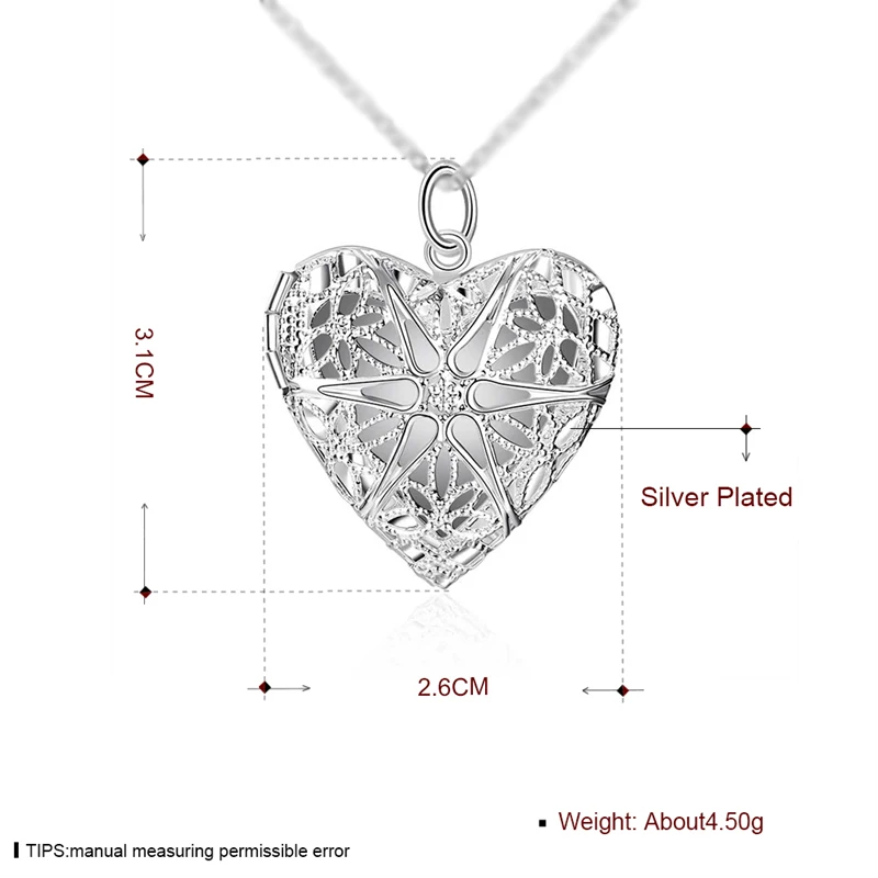 DOTEFFIL 925 Sterling Silver Photo Frame Pendant Necklace 18/20/22/24 Inch Snake Chain For Woman Charm Wedding Fashion Jewelry DOTEFFIL 925 Sterling Silver Photo Frame Pendant Necklace 18/20/22/24 Inch Snake Chain For Woman Charm Wedding Fashion Jewelry