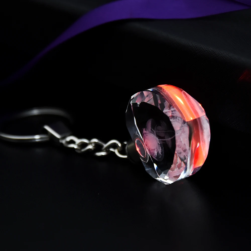 Fashion Colorful Fairy Rose Flower Pattern Love Shape Crystal Rhinestone LED Light keychain Lover Key Chain Keyring Jewelry Fashion Colorful Fairy Rose Flower Pattern Love Shape Crystal Rhinestone LED Light keychain Lover Key Chain Keyring Jewelry